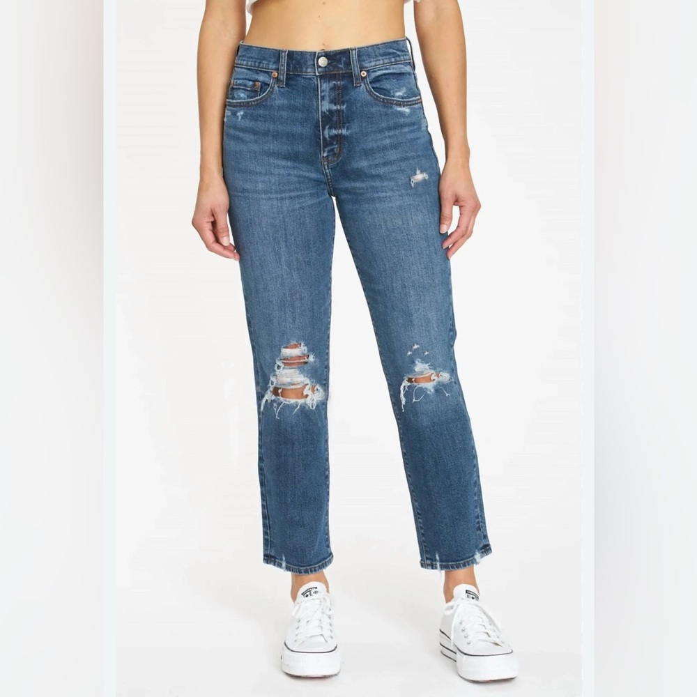 DAZE Straight Up High Rise Straight Jeans In A Plus - Size 25